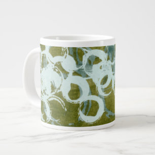Green Orbs I Large Coffee Mug