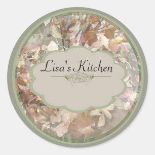 Green Orchids Spice jar labels