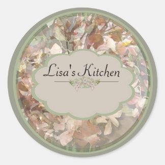 Green Orchids Spice jar labels
