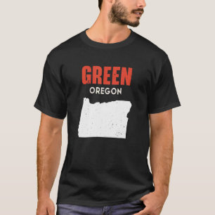 Green Oregon USA State America Travel Oregonian T-Shirt