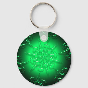 Green Ornament Keychain