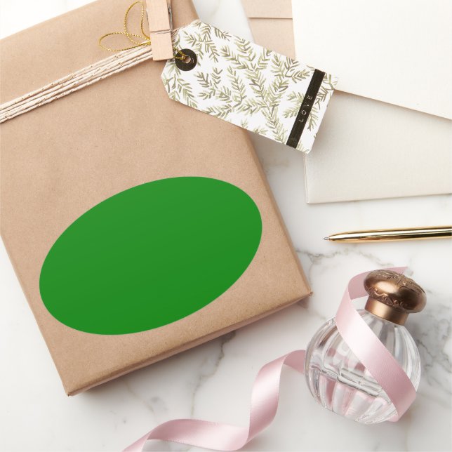 Green Oval Sticker (Gifting)