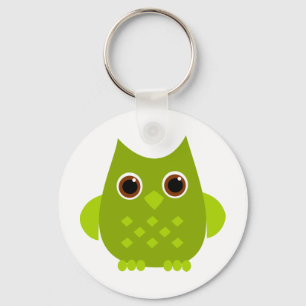 Green Owl Keychain