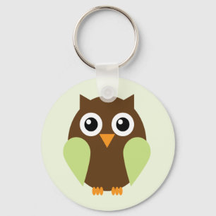 Green Owl Keychain