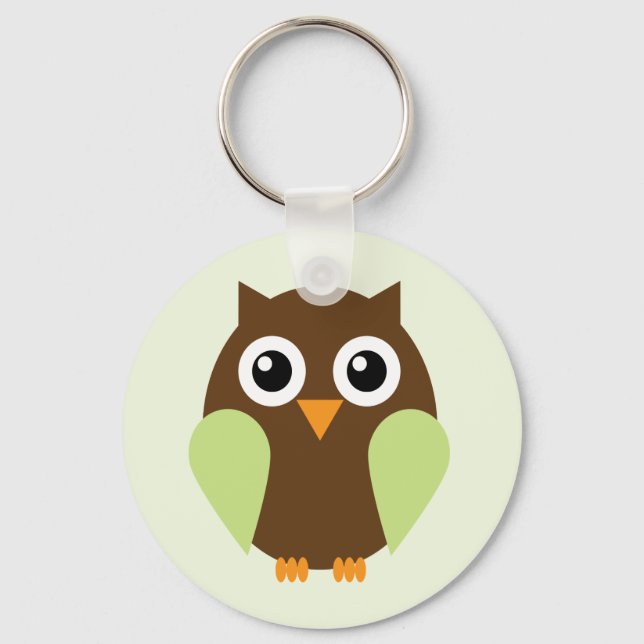 Green Owl Keychain (Front)