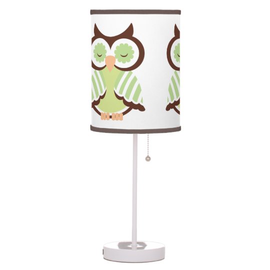 Green Owl Lamp