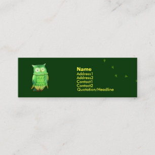 Green Owl Profile Card