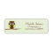 Green Owl Return Address Labels