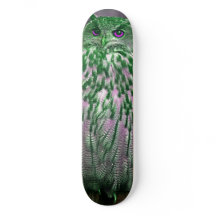 Green Owl Skateboard Deck