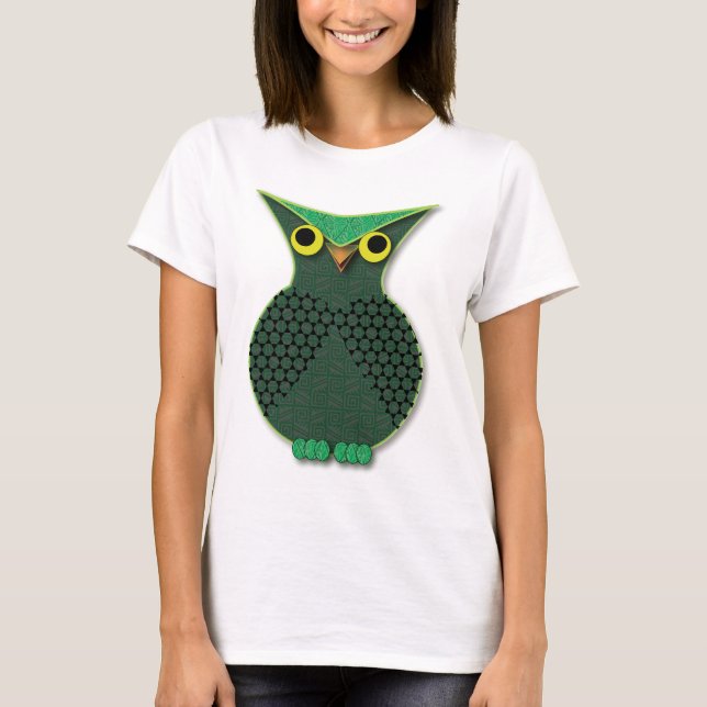 Green Owl T-Shirt (Front)