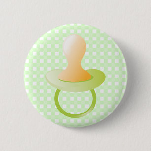 Green Pacifier 2 Inch Round Button