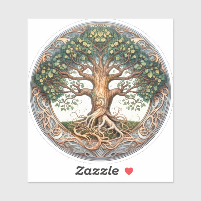 Green Pagan Tree of Life  (Sheet)