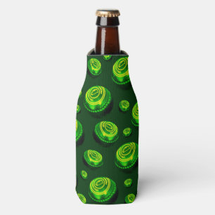 Green Painted Lawn Bowls, Bottle Cooler