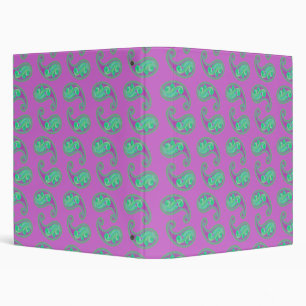 Green Paisley Binder