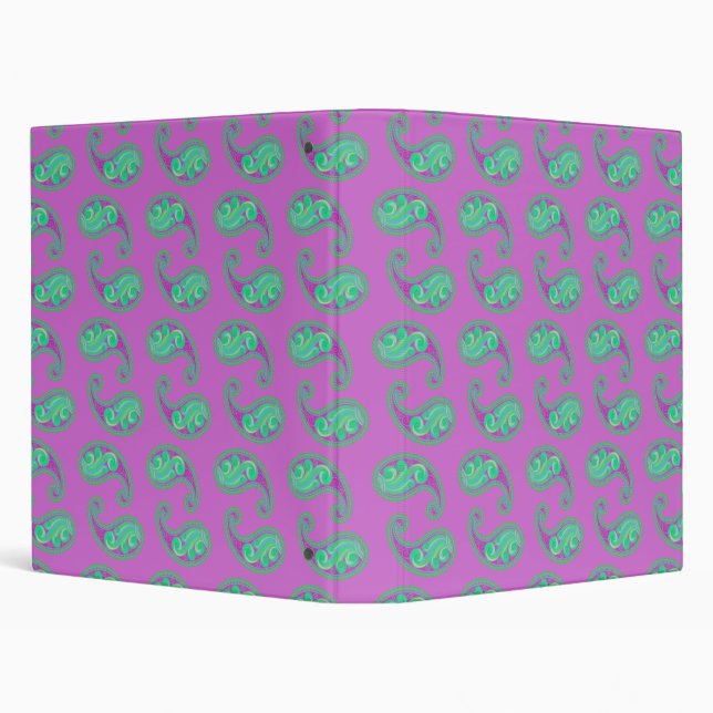 Green Paisley Binder (Background)