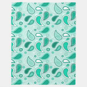 green paisley blanket