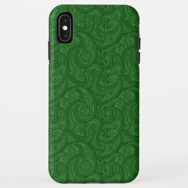 Green Paisley Case-Mate iPhone Case (Back)