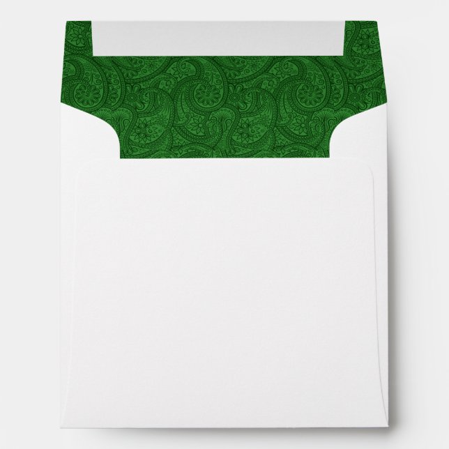 Green Paisley Envelopes (Back (Bottom))