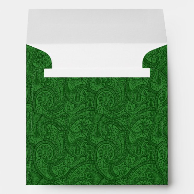 Green Paisley Envelopes (Back (Bottom))