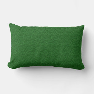 Green Paisley Lumbar Pillow