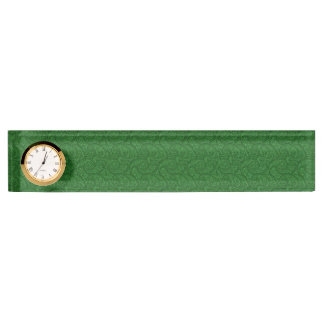 Green Paisley Nameplate (Front)