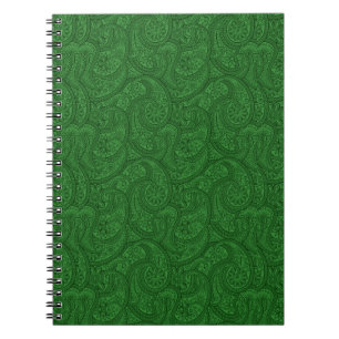 Green Paisley Notebook