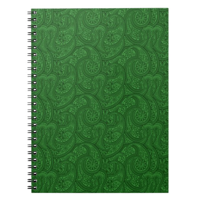 Green Paisley Notebook (Front)