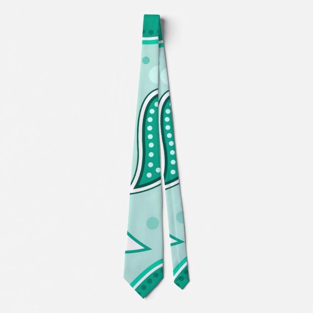 green paisley tie (Front)