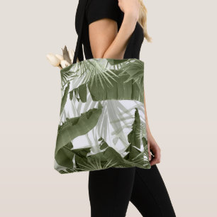 Green Palm Banana Leaves Bliss 1 #art #nature Tote Bag