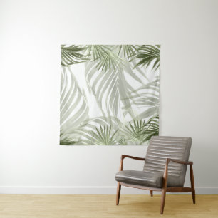 Green Palm Bliss 1 #art #natural Tapestry