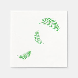 Green Palm/Fern Fronds Napkin