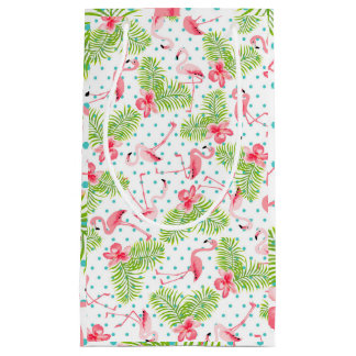 Green Palm Flamingo Gift Bag