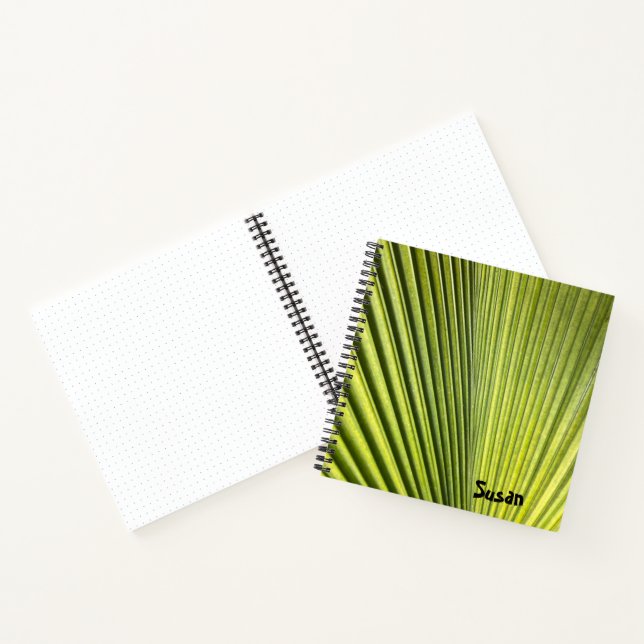 Green Palm Frond sketchbook journal (Inside)