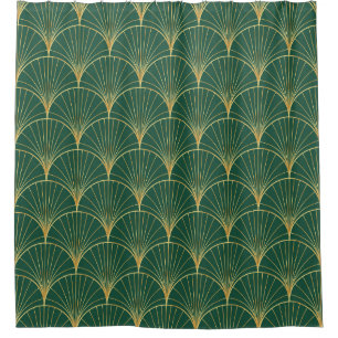 Green Palm Leaf Art Deco
