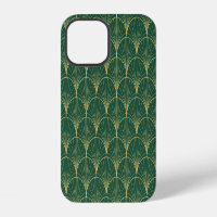 Green Palm Leaf Art Deco