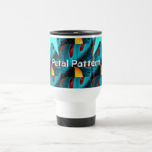 Green Palm Leaf Pattern Travel Mug