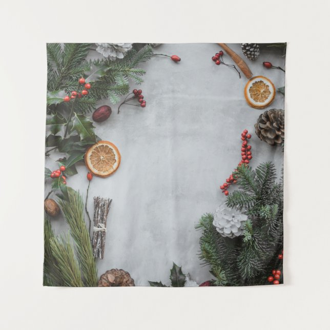 GREEN PALM LEAF TAPESTRY (Front)