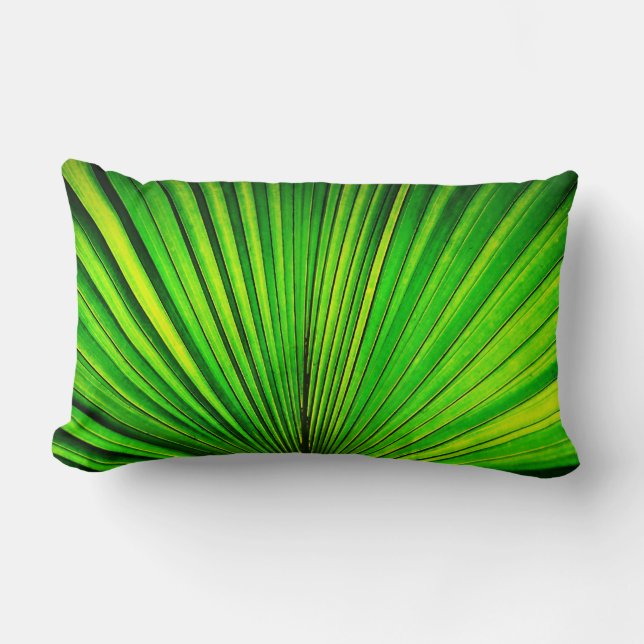 Green Palm Leaft - Pillow (Front)