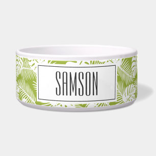 Green Palm Leaves Rainforest Pattern
