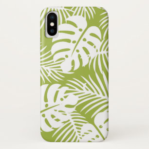 Green Palm Leaves Rainforest Pattern Case-Mate iPhone Case