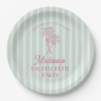 Green Palm Spring Pastel Beach Bachelorette Party