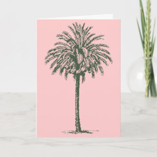 Green Palm Tree Card