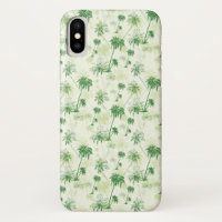 Green Palm Tree Pattern