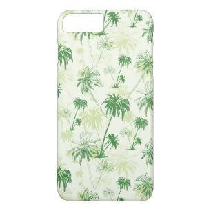 Green Palm Tree Pattern iPhone 8 Plus/7 Plus Case