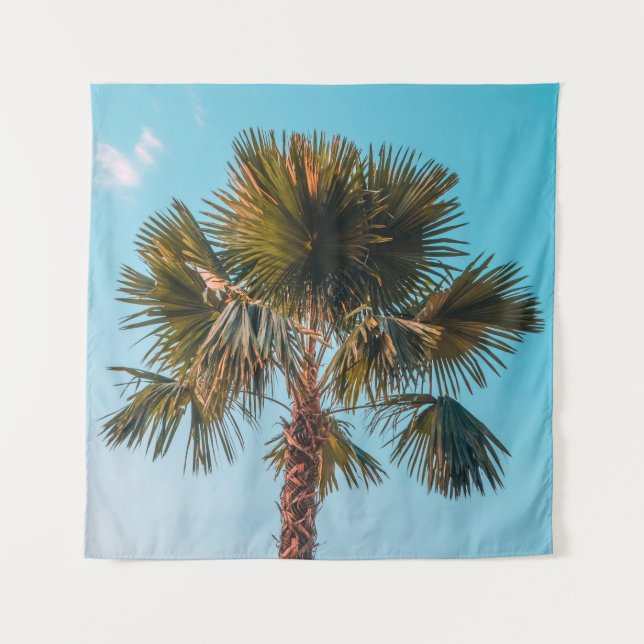 Green palm tree tapestry (Front)