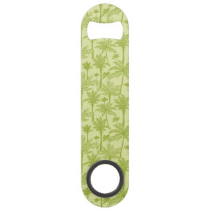 Green Palm Trees Pattern Bar Key