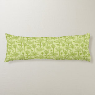 Green Palm Trees Pattern Body Pillow