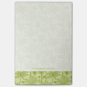 Green Palm Trees Pattern Post-it Notes