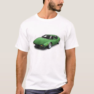 Green Pantera on White T-Shirt