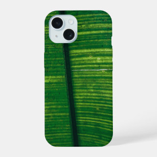Green paper with details from Costa Rica iPhone 15 Case